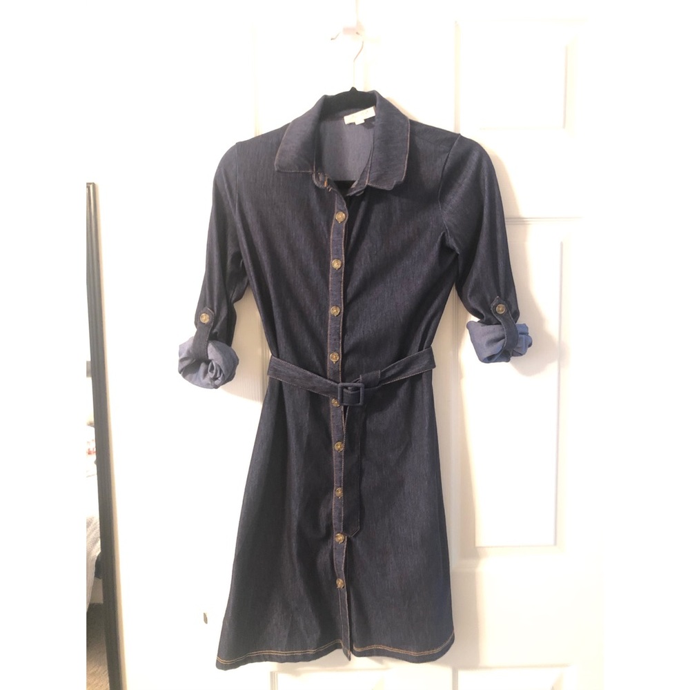 Navy  Denim Dress